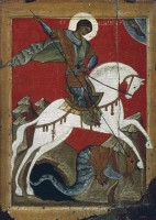 Чудо Георгия о змие Икона, конец XIV в.