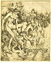 Семья тритона.Giovanni Battista Palumba. 1500-1510