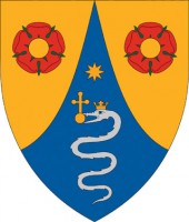 Serpent  на гербе г. Inke, Венгрия