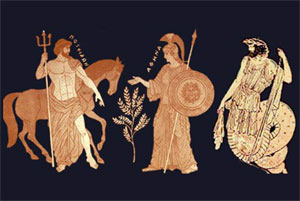 Посейдон, Афина и Кекропус
