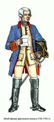 Штаб-офицер драгунского полка в 1756-1761 годах