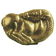 Пластина в виде коня. VII-VI вв. до н.э. Золото. Село Бобрица. Черкасская область