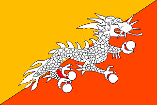 Флаг Королевства Бутан