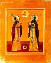 Икона Св. Петр и Феврония