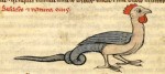 The basilisk is half cock and half serpent<br /> <em>Bibliothèque Nationale de France, lat. 6838B, Folio 31r</em>