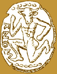 Критская монета с изображением Минотавра