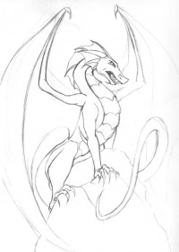 «Dragon-full-body-sketch»<br />Автор: Людмилочка