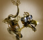 QUIRK - The Steampunk Baby Dragon - Reclaim2Fame - Robot Assemblage by Will Wagenaar